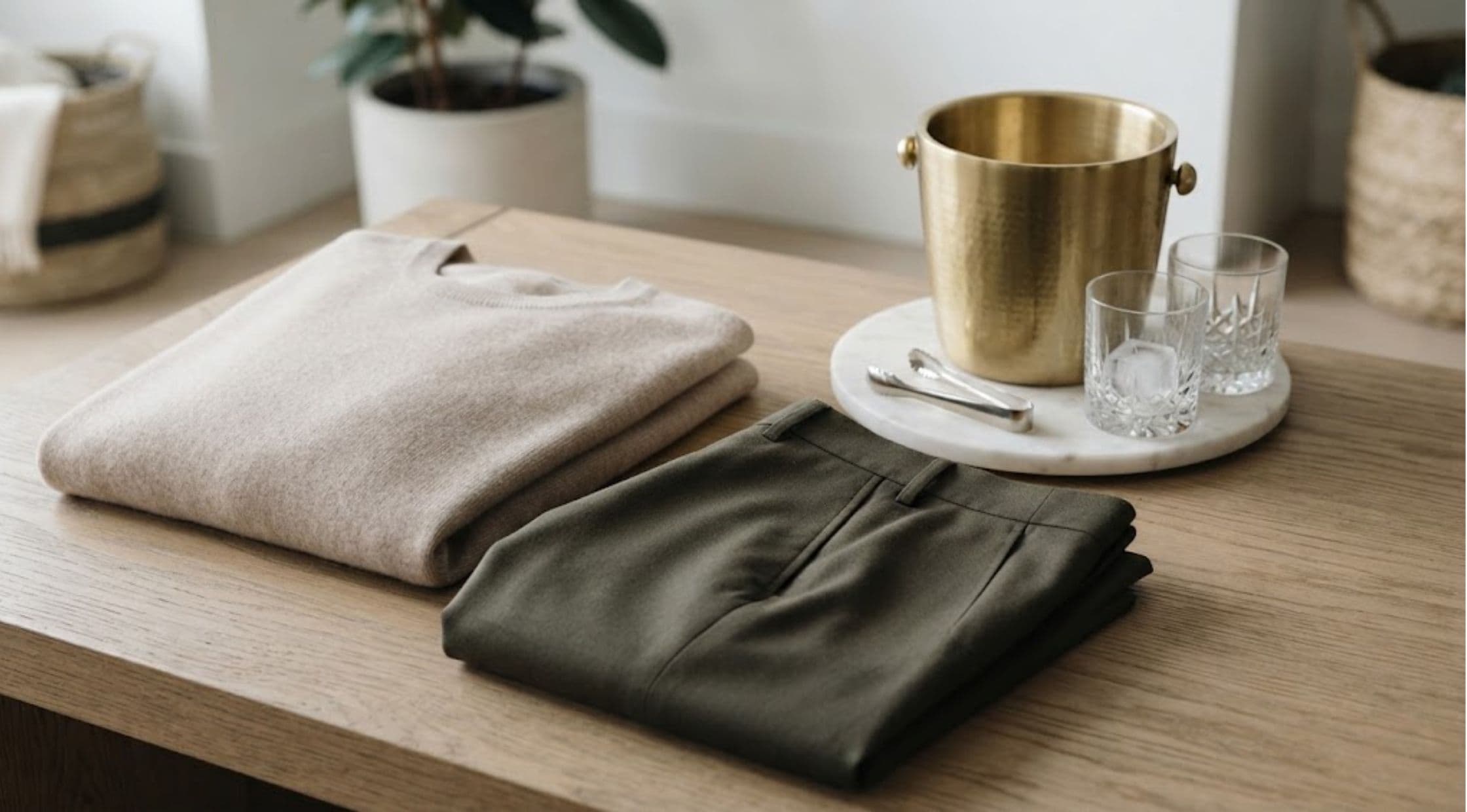 How to Style Cashmere, Ice Buckets & Trousers (1)